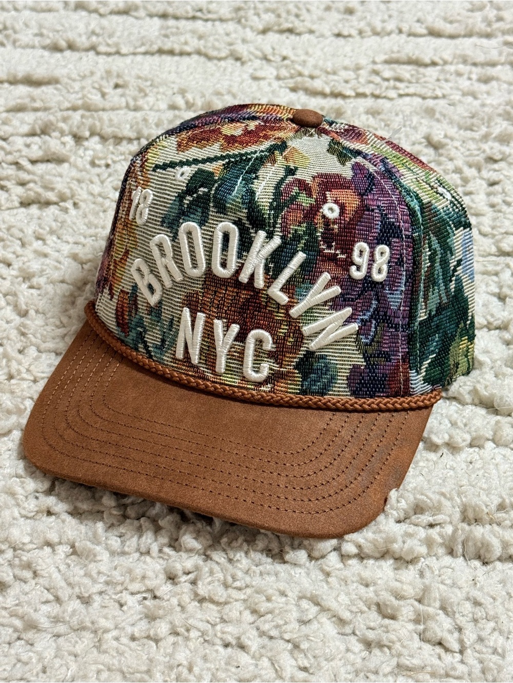 New Mad Engine Tapestry Brooklyn New York Snapback Hat
